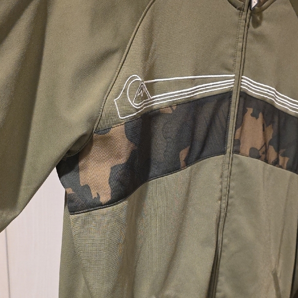 (J34) Quiksilver Men's Green Jacket - Picture 4 of 7